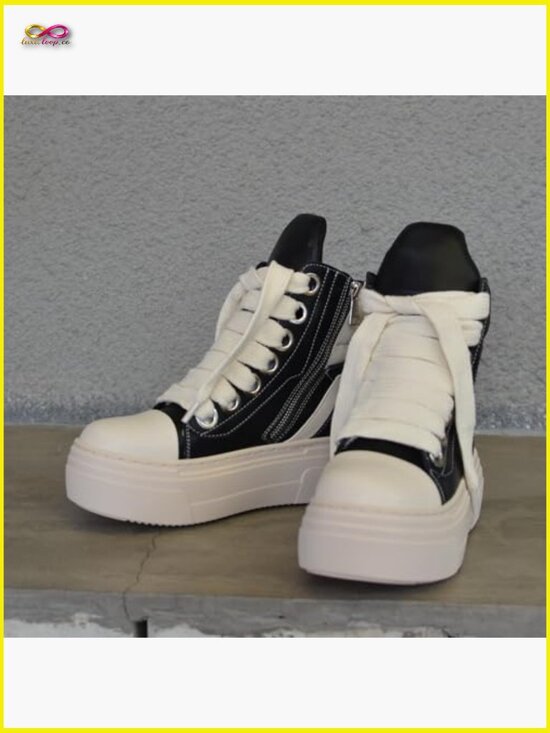 Amazon.com | New Street Style Round Toe Thick Sole Platform  Chunky Platform Sneakers Punk Unisex Skateboard Shoes Round Toe Zipper